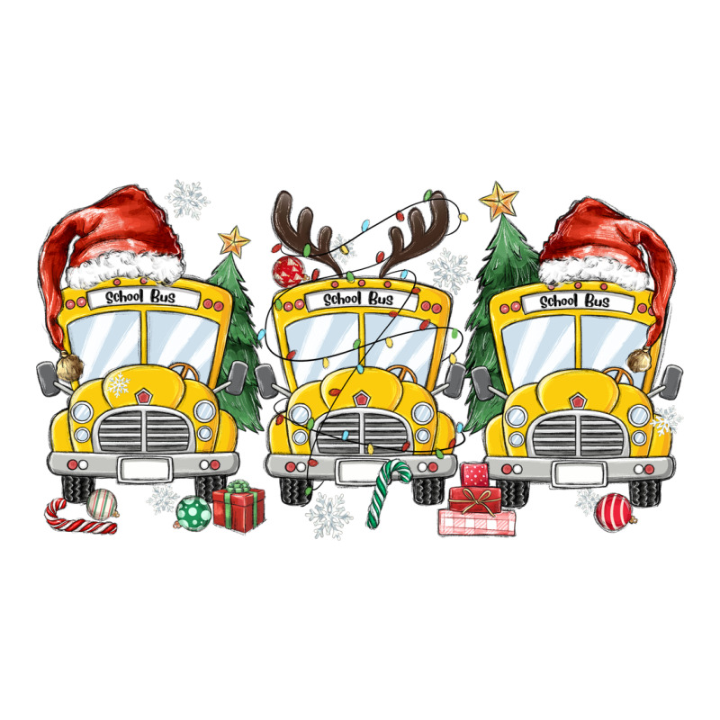Christmas School Bus Urban Heavy Tee by MaliasSmallBusiness | Teevron