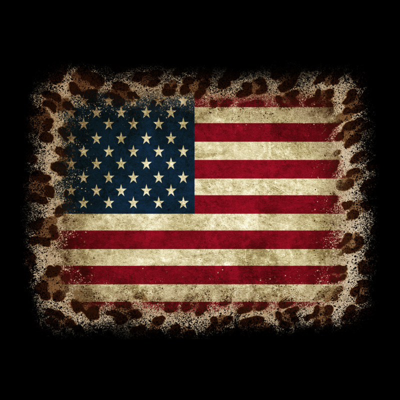 America Flag And Leopard Premium Sweatshirt by CowCowDesign | Teevron