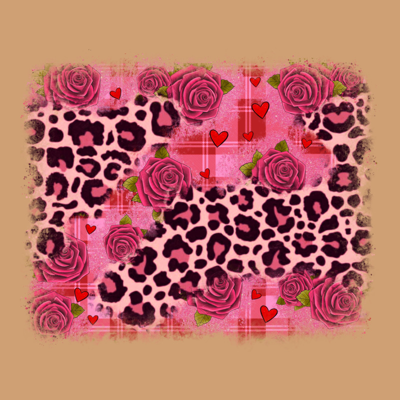 Valentine's Day Roses Leopard Background Vintage Tee by JahusDesignShop | Teevron