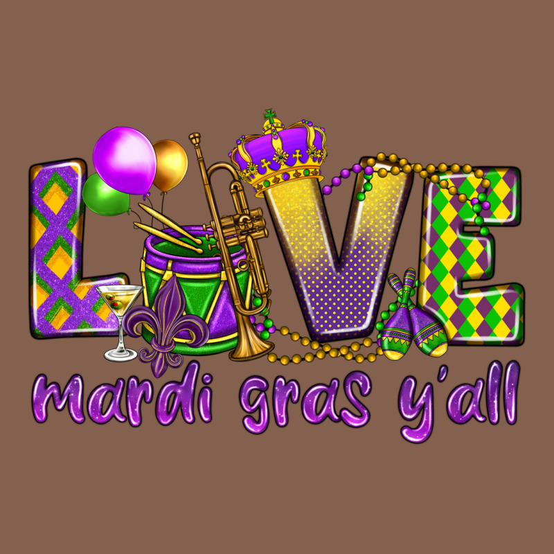 Love Mardi Gras Y'all Zipper Hoodie by HowdyJamesFarm | Teevron