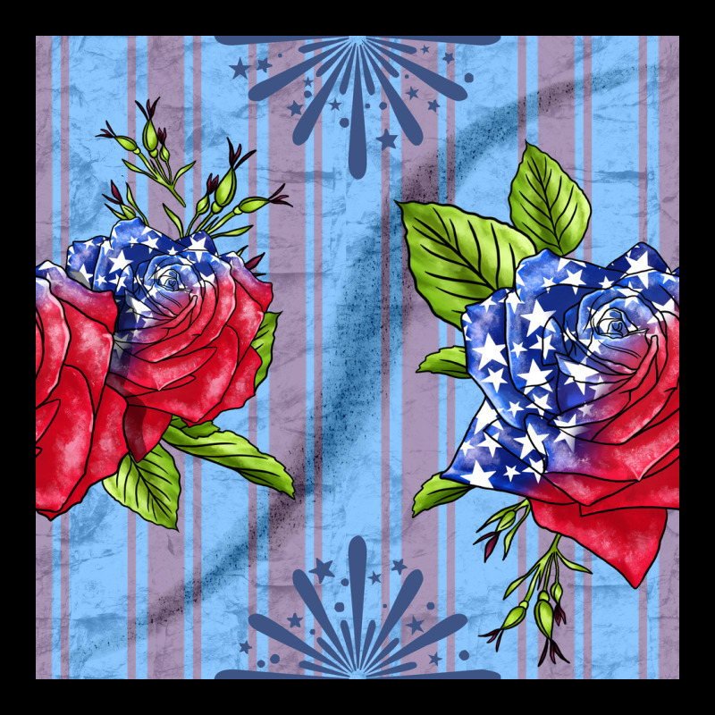 Patriotic Rose Ladies Tee by BundleAndBundleShop | Teevron