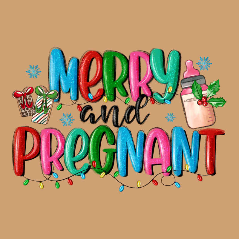 Merry And Pregnant Vintage Tee by MaliasSmallBusiness | Teevron
