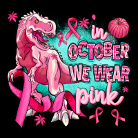 Dinosaur  In October We Wear Pink Heavy Core Tee | Teevron