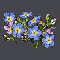 Forget Me Not Flower Illustrations Long Sleeve Tee | Teevron