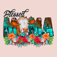 Blessed Mama Flowers Cow Premium Sweatshirt | Teevron