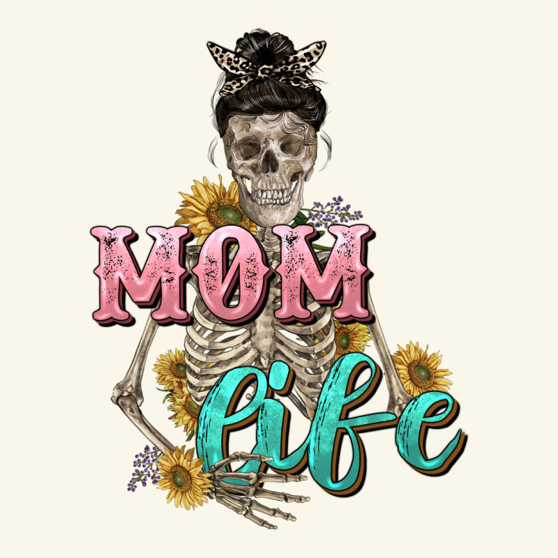 Mom Life With Skull Mother's Day Premium Hoodie by CowGirlArtShop | Teevron
