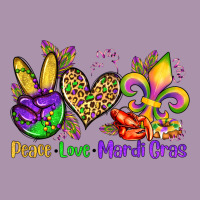 Peace Love Mardi Gras Olivia Heavyweight Hoodie | Teevron