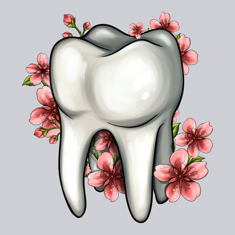 Floral Tooth Heavyweight Sweatshirt by Jasminsmagicworld | Teevron