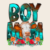 Boy Mom Flowers Cow Premium Sweatshirt | Teevron