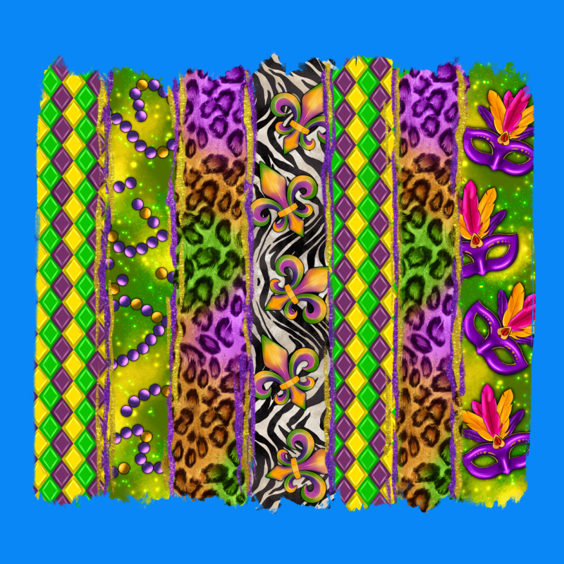 Mardi Gras Brushstroke Zipper Hoodie by HowdyJamesFarm | Teevron