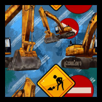 Excavator Seamless Pattern Ladies Tee | Teevron