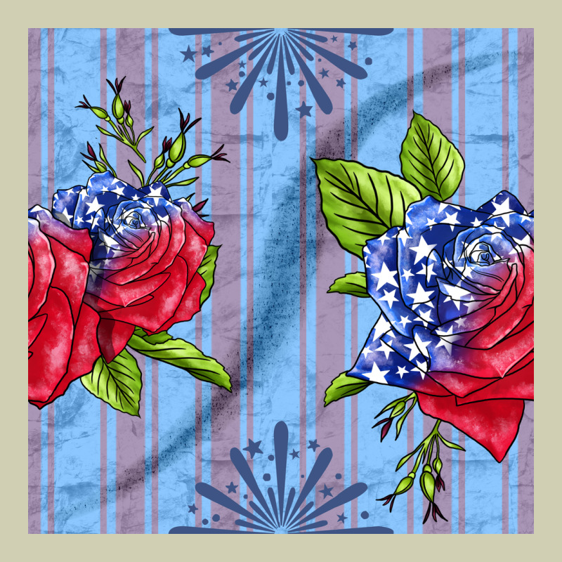 Patriotic Rose Heavy Core Tee by BundleAndBundleShop | Teevron
