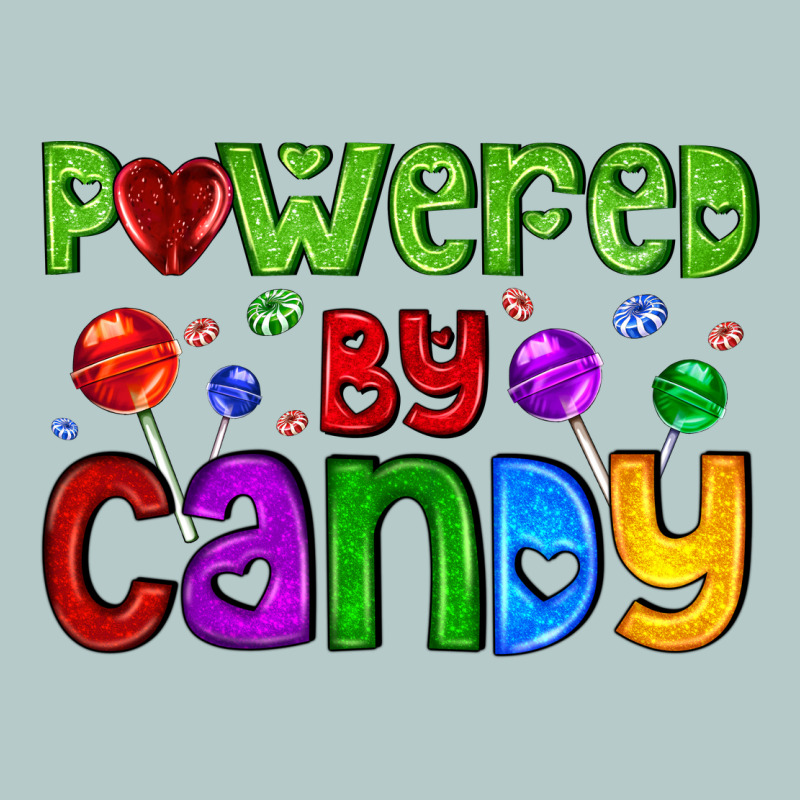 Powered By Candy With Lollipops Heavy Core Tee by AdoDesignShop | Teevron
