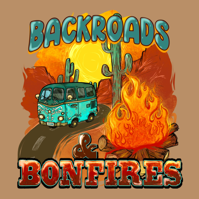 Backroads And Bonfire Vintage Hoodie by NancyCooperArtShop | Teevron