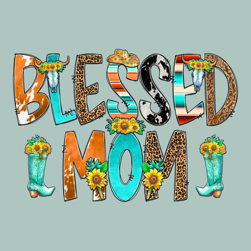 Blessed Mom Premium Sweatshirt by CowCowDesign | Teevron