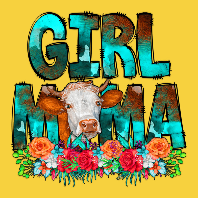 Girl Mama Flowers Cow Premium Sweatshirt by CowCowDesign | Teevron