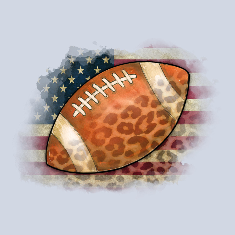 American Flag Football Leopard Premium Sweatshirt by CowCowDesign | Teevron