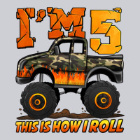 I'm Five This Is How I Roll Monster Truck Birthday Heavyweight Sweatshirt | Teevron