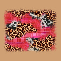 Valentine's Day Cowhide Leopard Background Vintage Tee | Teevron