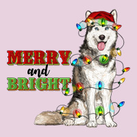 Merry And Bright Husky Ladies Tee | Teevron