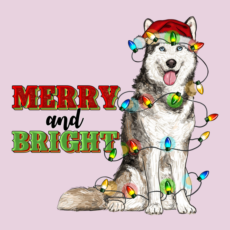 Merry And Bright Husky Ladies Tee by RanaPortraitStore | Teevron