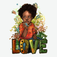 Black Afro Boy Love Urban Heavy Tee | Teevron