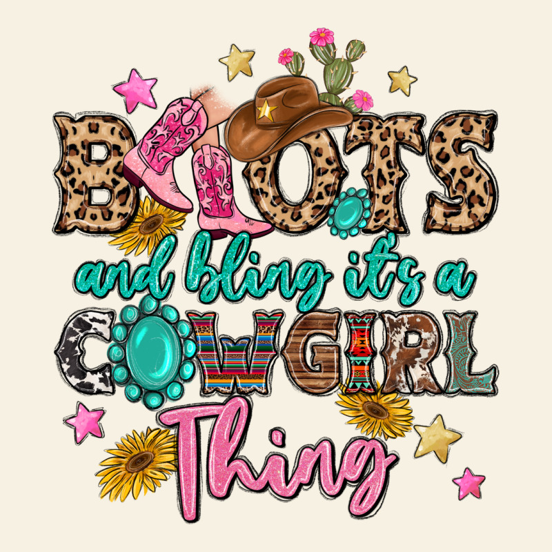 Boots And Bling It's A Cowgirl Thing Vintage Tee by MaliasSmallBusiness | Teevron