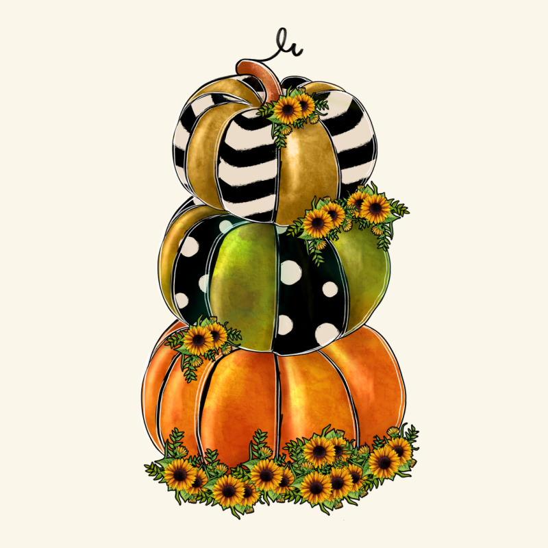 Pumpkin Polka Dot, Sunflower Premium Hoodie by JahusDesignShop | Teevron