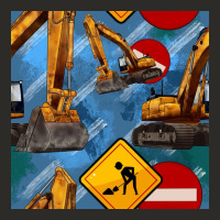 Excavator Seamless Pattern Heavy Core Tee | Teevron