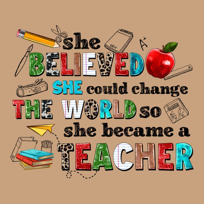 She Believed She Could Change The World So She Bec Vintage Tee by NancyCooperArtShop | Teevron