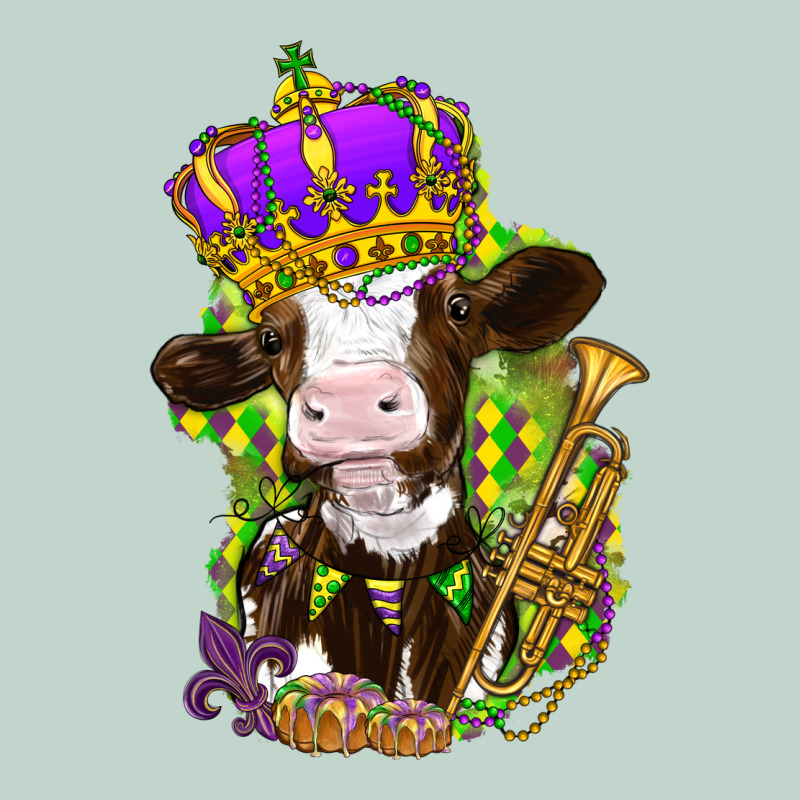 Mardi Gras Cow Zipper Hoodie by HowdyJamesFarm | Teevron