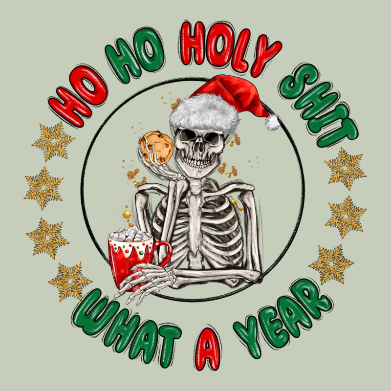 Ho Ho Holly Shit Skeleton Santa Classic Tee by MaliasSmallBusiness | Teevron