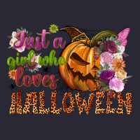 Just A Girl Who Loves Halloween Vintage Tee | Teevron