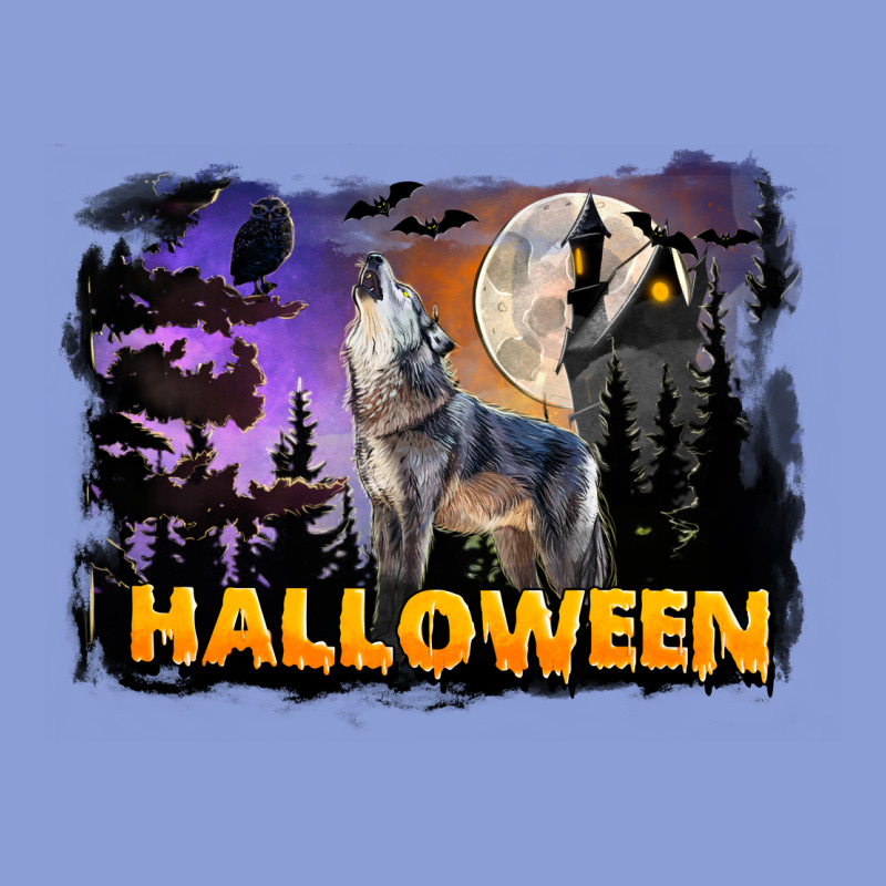Halloween Wolf Long Sleeve Tee by LillyAllenDesigns | Teevron