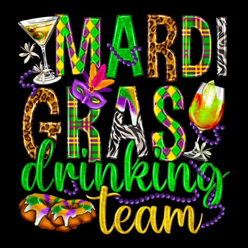 Mardi Gras Drinking Team Zipper Hoodie by HowdyJamesFarm | Teevron