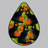 Black Cat Halloween Teardrop Long Sleeve Tee | Teevron