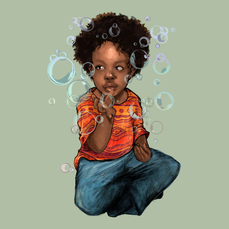 Afro Black Boy Urban Heavy Tee by NancyCooperArtShop | Teevron