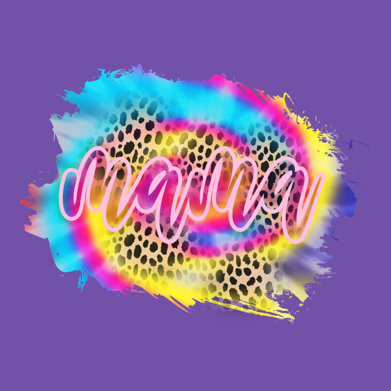 Mama Tie Dye Leopard Premium Sweatshirt by CowCowDesign | Teevron