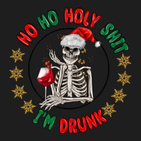 Ho Ho Holly Shit Skeleton Santa Classic Tee | Teevron