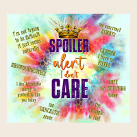 Spoiler Alert I Don't Care Zipper Hoodie | Teevron