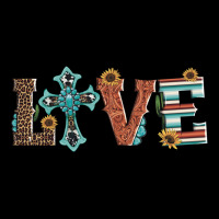 Western Love With Cross Ladies Tee | Teevron