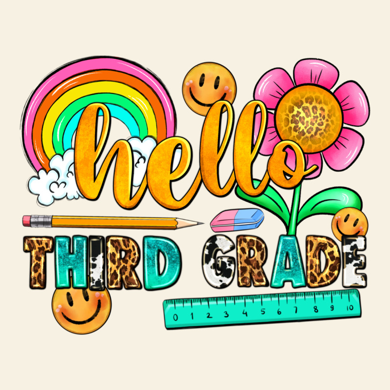 Hello Third Grade Vintage Tee by NancyCooperArtShop | Teevron