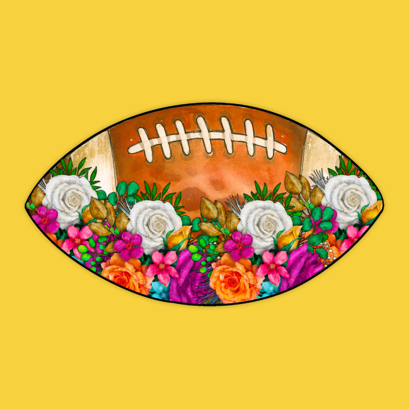 American Football Floral Premium Sweatshirt by CowCowDesign | Teevron
