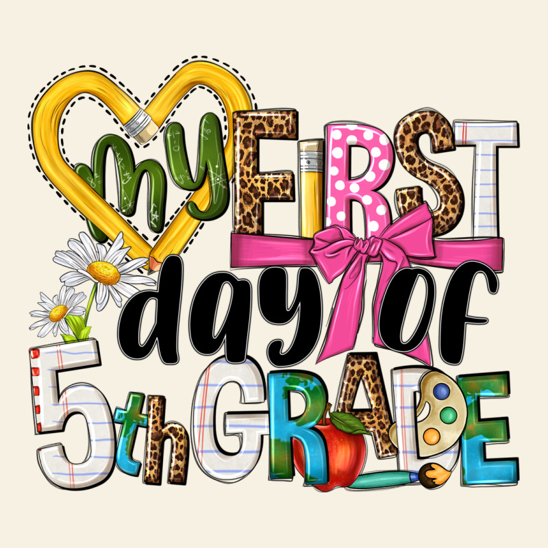 My First Day Of 5th Grade Vintage Tee by NancyCooperArtShop | Teevron