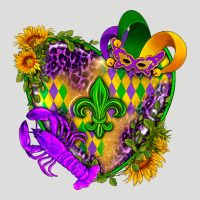 Mardi Gras Heart Zipper Hoodie | Teevron
