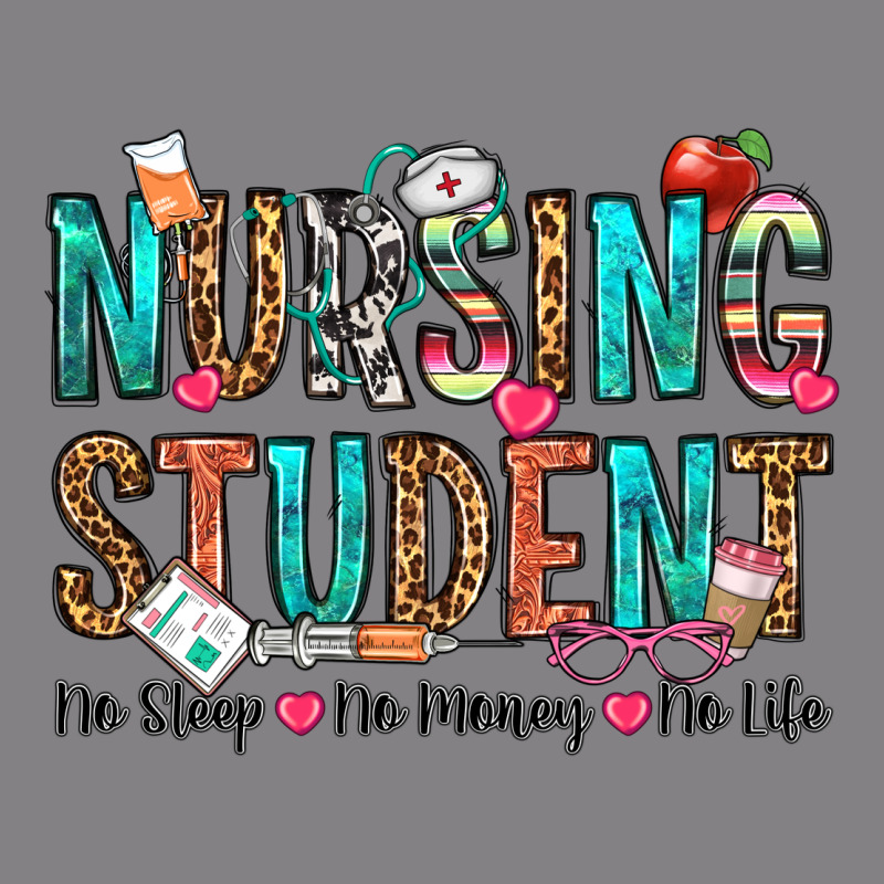 Nursing Student No Sleep No Money No Life Heavyweight Hoodie by OliviaCreatesArt | Teevron