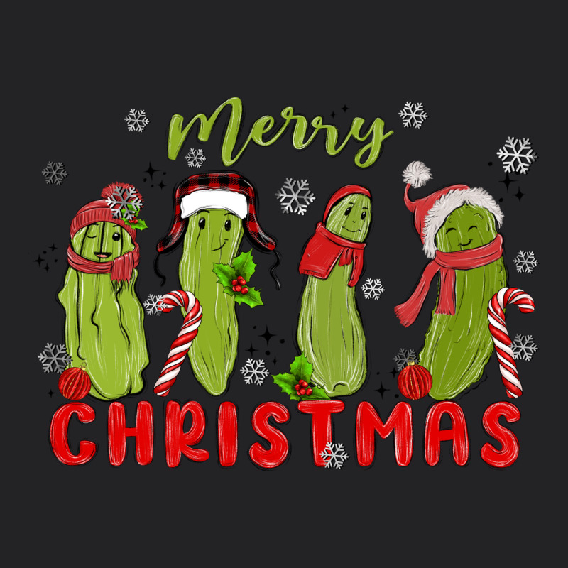 Pickle Merry Christmas Vintage Tee by MaliasSmallBusiness | Teevron