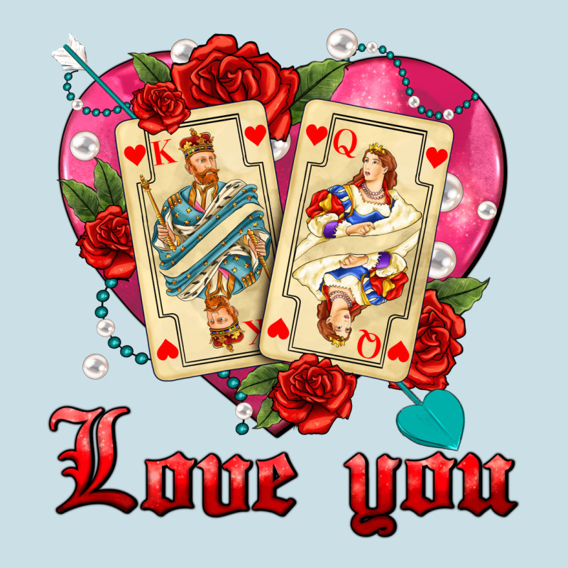 Love You Playing Cards Roses And Pearls Ladies Tee by AdoDesignShop | Teevron