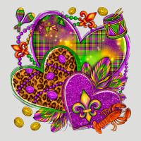 Mardi Gras Hearts Zipper Hoodie | Teevron