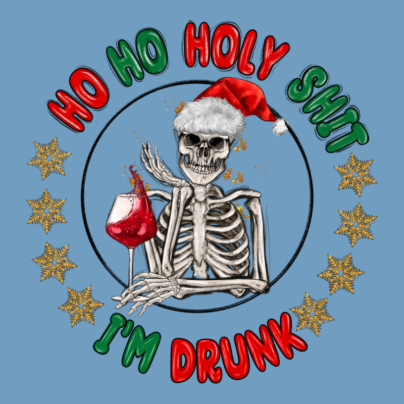 Ho Ho Holly Shit Skeleton Santa Urban Heavy Tee by MaliasSmallBusiness | Teevron